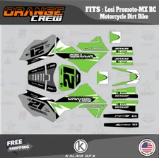 Graphics Kit for Losi PRO MOTO MX (ALL YEARS) Orange-crew Series - Green