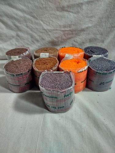 Lot of 9 Leewards pre-cut rug yarn 100% acrylic | eBay