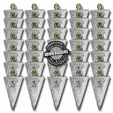 3oz Pyramid Sinkers: up to 40pk/7.5lbs | Handcrafted By Down Riggers Tackle, LLC