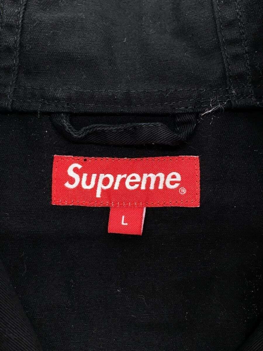 Supreme Twill Zip Parka Coat cotton black L Used | eBay