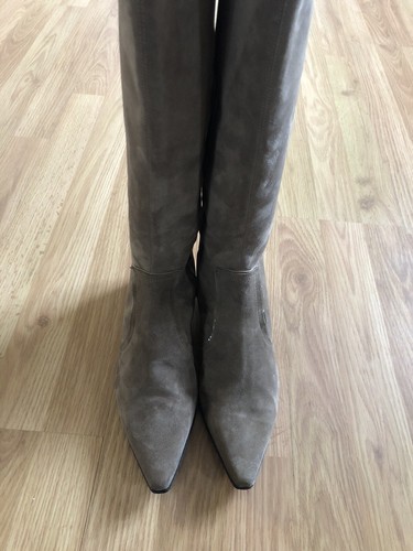 FURLA Tan Suede Leather Knee High Boots Made In Italy Women’s SIZE 40 /9.5 - Picture 2 of 13