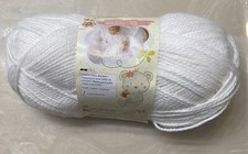 Bernat Softee Baby Yarn  white  100% acrylic 5 oz Skein, 362 yds.  NEW