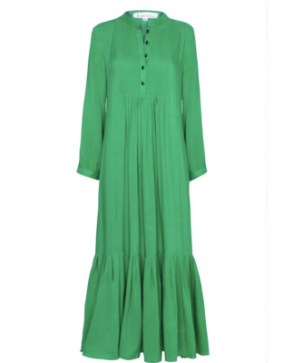 126. Libelula Wolf & Badger Claude dress in green Rayon $310 44/ L Prairie  | eBay