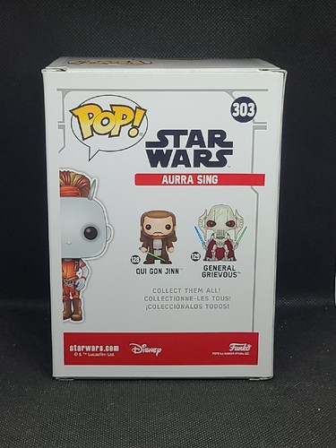 AURA CANTA VINILO FUNKO POP FIGURA #303 STAR WARS CONTRABANDISTA EXCLUSIVA NUEVA - Imagen 3 de 6