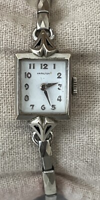 Vintage Ladies Hamilton 10K Rolled Gold Bracelet Watch Speidel 1950-60s-parts