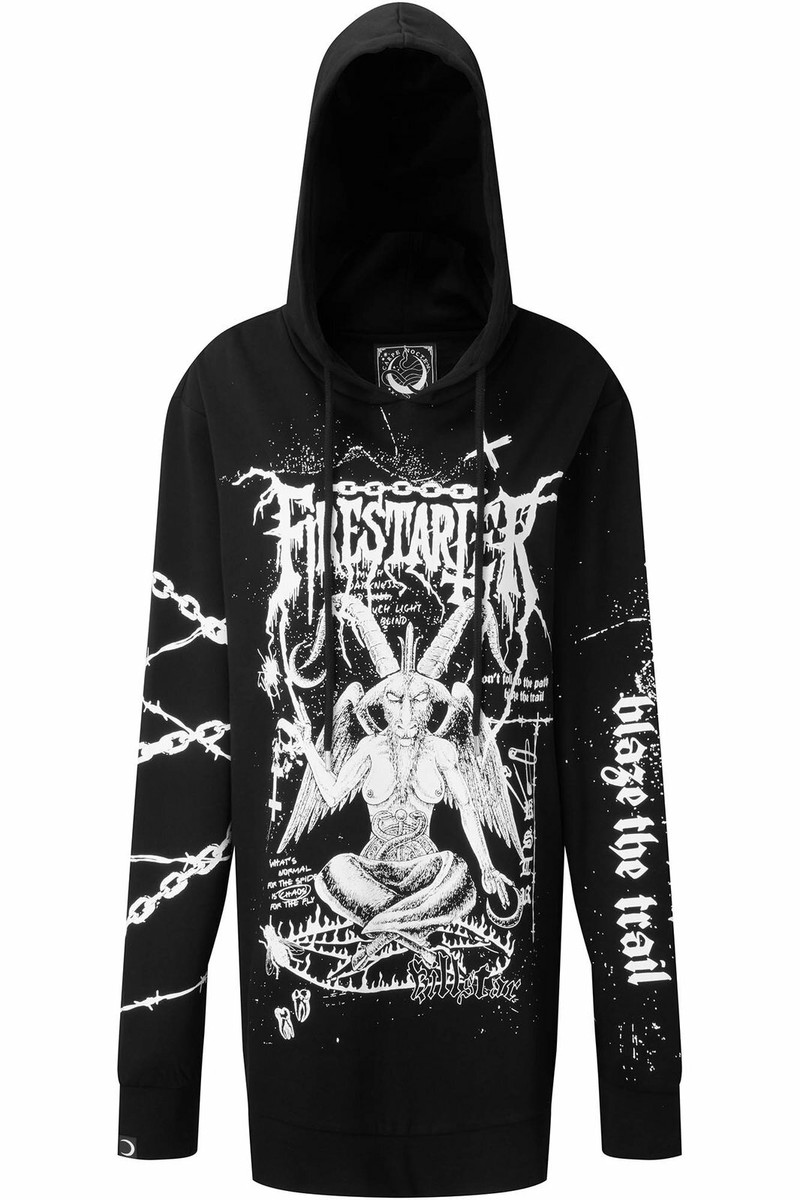 Killstar Firestarter Baphomet Satanic Devil Witch Gothic Punk
