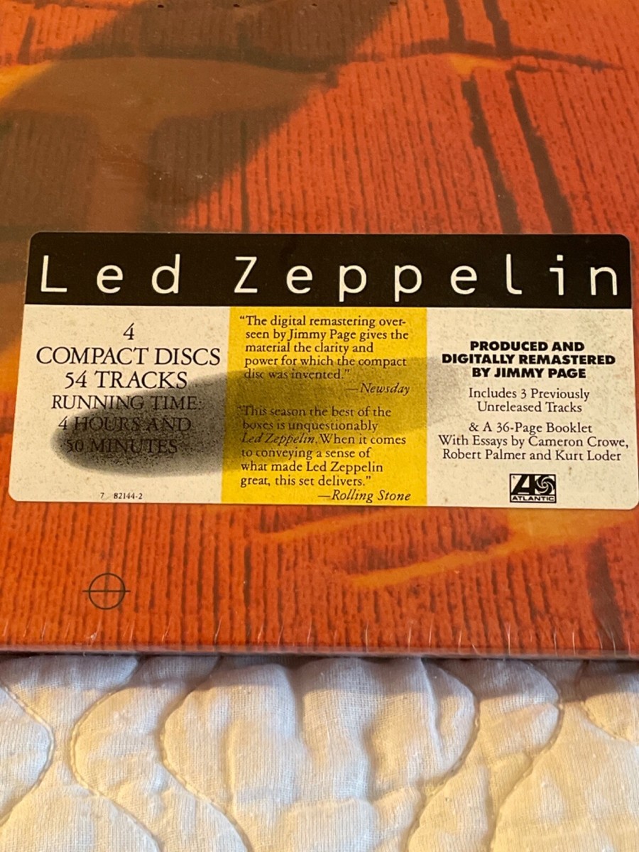 LED ZEPPELIN 4-DISC CD BOX SET NEW 1990 ATLANTIC ORIGINAL 7 82144