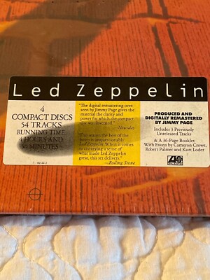 LED ZEPPELIN 4-DISC CD BOX SET NEW 1990 ATLANTIC ORIGINAL 7 82144