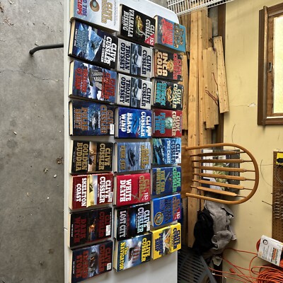 Lot of 24 CLIVE CUSSLER Books 20 Hardcover W/Dust Jacket 4 Paperback 1st Prints