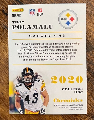 NFL PANINI 2020 Chronicles - Picture 24 of 70