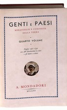 EBOND Genti e Paesi vol. 4 1934 mondadori Libro LI024214