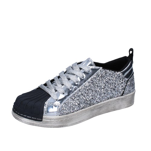 scarpe bambina HOLALA 38 EU sneakers argento glitter vernice BR384-38 | eBay