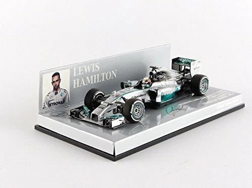 MODELLINO AUTO 1:43 MINICHAMPS F1 MERCEDES W05 LEWIS HAMILTON WINNER CINA 2014 - Immagine 3 di 4