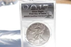 2017-W Silver American Eagle  ANACS SP70  Burnished First Day of Issue