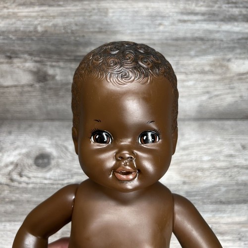 Vintage 1972 Shindana Zuri African American Baby Doll Toy No Clothes 12” - Picture 13 of 16