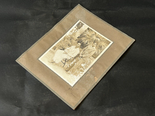 RARE OLD VINTAGE BLACK & WHITE SOUTH INDIAN GANTALMAN AND RICHMAN PHOTOGRAPH - Picture 5 of 8