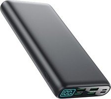 Portable Charger 38800mAh,LCD Display Power Bank,5 USB Outputs Battery Pack Back