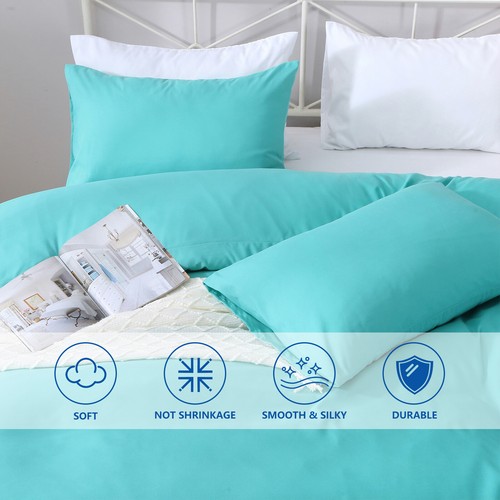 Comfort Soft Quilt Cover Set – Lightweight Bedding S/D/Q/K/Super King Sizes NEW - Picture 3 of 20