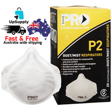 ProChoice P2 Face Mask Respirators 20 Pack, Dust, Smoke, Fume Protection