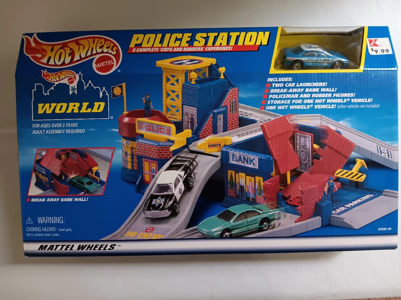 VINTAGE 1998 HOT WHEELS POLICE STATION NEW IN BOX SEALED!!!
