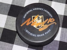 Nicolas Roy Signed Vegas Golden Knights Gameday Puck Stanley Cup Champions