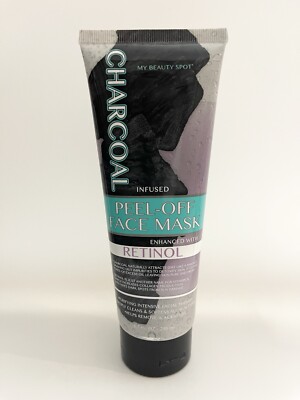 My Beauty Spot Charcoal Infused Peel Off Face Mask Enhanced With Retinol 6.7oz