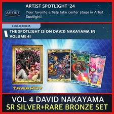 DAVID NAKAYAMA Vol 4 ARTIST SPOTLIGHT ‘24 SILVER+BRZ 8 CARD-TOPPS MARVEL COLLECT