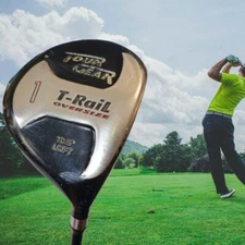 Tour Gear T-Rail Oversize 1-Wood 10.5 Degree Loft⛳RH Graphite Shaft Regular Flex