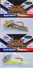 (Ct of 2) Z-Man Evergreen Chatterbait Jack Hammer 3/8 oz Evergreen Custom Blade!