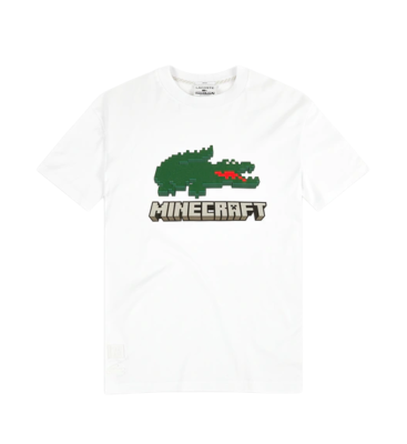 Men's Lacoste White Lacoste x Minecraft T-Shirt - M