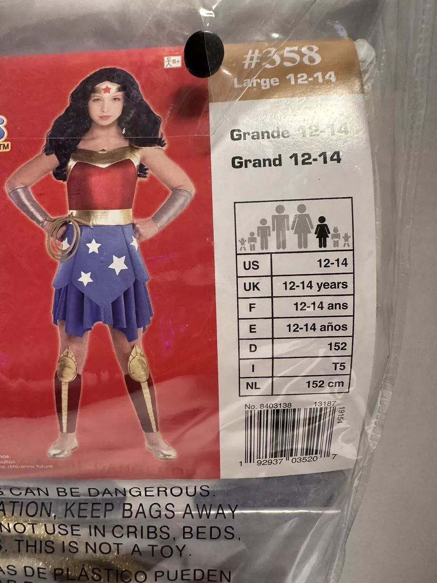  Rubie's Super DC Heroes Wonder Woman Child's Costume, Small :  Toys & Games