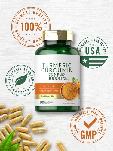 Turmeric Curcumin with Black Pepper 2600mg | 120 Capsules | by Hello Young - Picture 5 of 14
