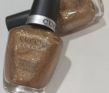 GLITTER GOLD SPARKLY NAIL POLISH LACQUER CUCCIO COLOUR NEW! DARE TO DAZZLE #6090