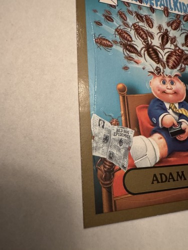Garbage Pail Kids Flashback 2011 Adam Bomb Mania Gold 7 Of 10 VHTF Ultra RARE - Picture 6 of 6