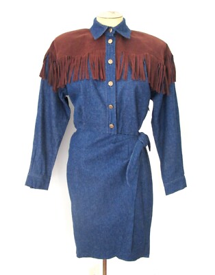 western wrap dress