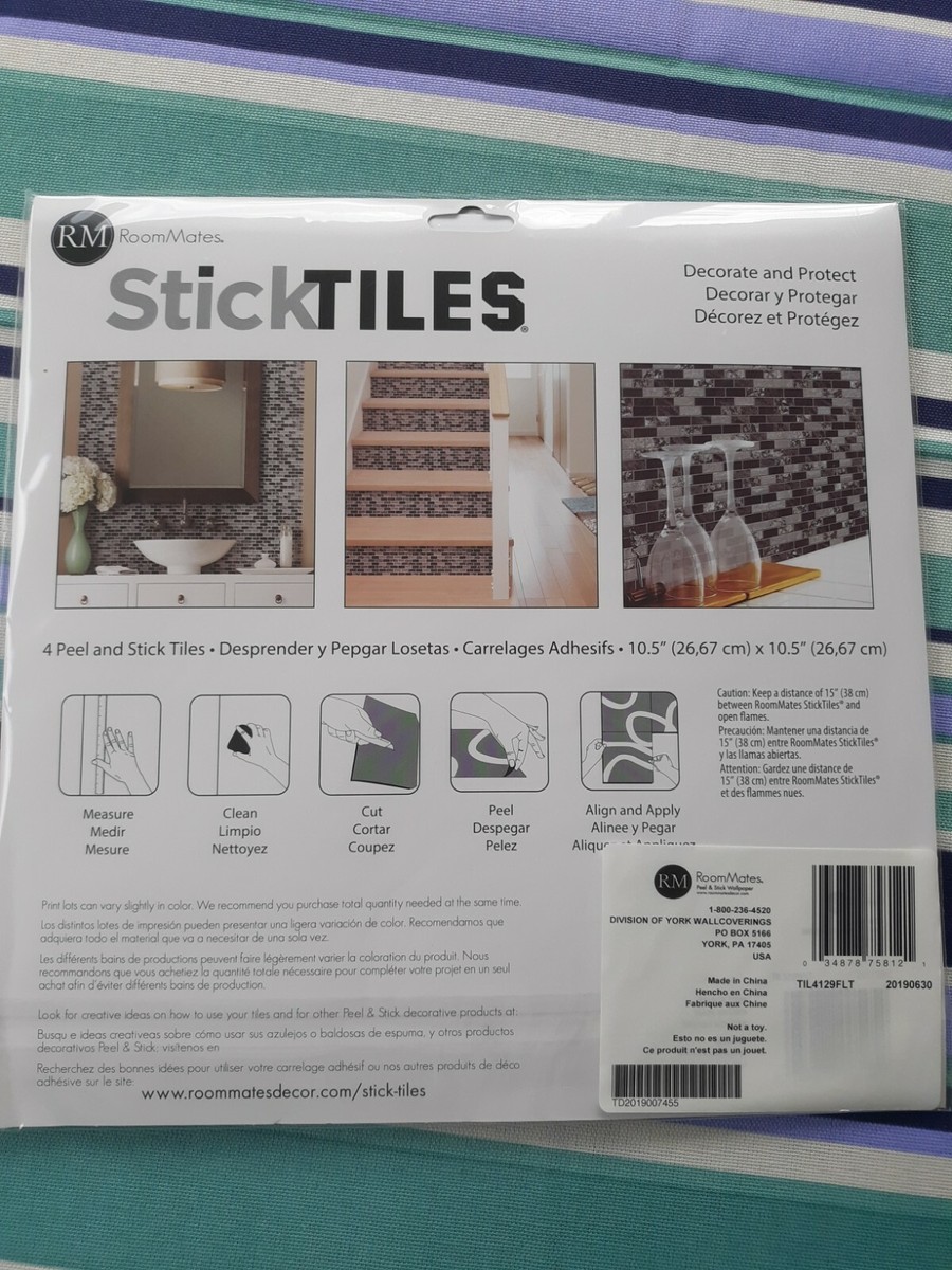 RoomMates Peel & Stick Marble Tiles - 10.5x10.5 Inch, Self-Adhesive Backsplash, No Grout Needed - View #7