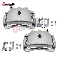 Front Disc Brake Calipers w/Bracket for Chevrolet GMC Silverado Sierra 2500 3500