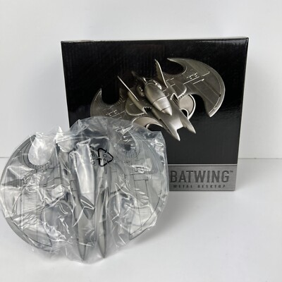 Batman Batwing Metal Desktop Figurine QMX Caliber Metalworks 2015 New
