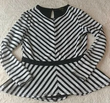 Thalia Sodi Black and white top