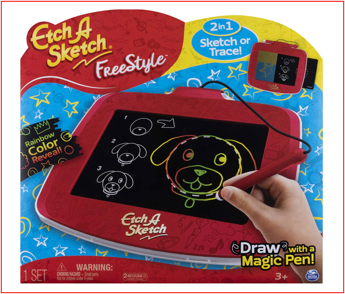 【箱付き・未使用品】Etch A Sketch デジタルウォッチ Amazon.com: Etch A Sketch Freestyle, Drawing Tablet with 2