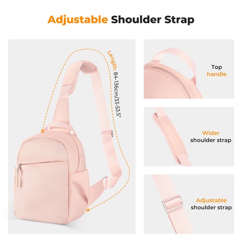 K&F Concept 5L Photography Crossbody Bag Sling Bag Camera Lens Shoulder Backpack - Picture 19 of 42