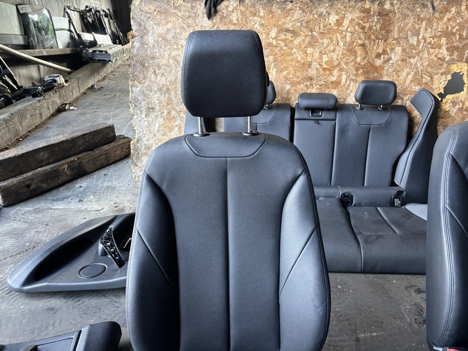 BMW 328I 335I F30 OEM 12-17 CONJUNTO INTERIOR ESPORTE PAINEL DE PORTA DE ASSENTO AQUECIDO PRETO - Imagem 2 de 4