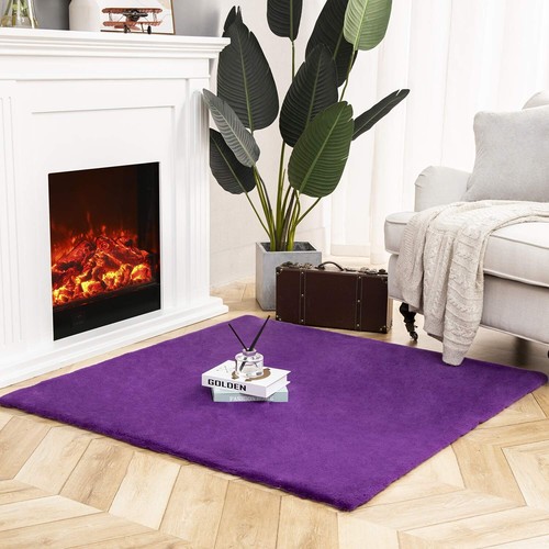 Ashler HOME DECO Ultra Morbido Eco Pelliccia di Coniglio Eco Sedia Copridivano Area Tappeto per Be... - Foto 2 di 6