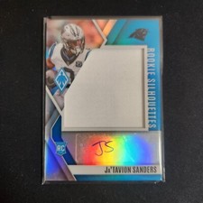 2024 Phoenix Ja’Tavion Sanders Rookie Auto Silhouettes Silver /149 Panthers  L44