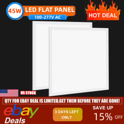 2-10 Pcs 2x2FT LED Troffer Panel Light Drop Ceiling Lights Recessed White Office