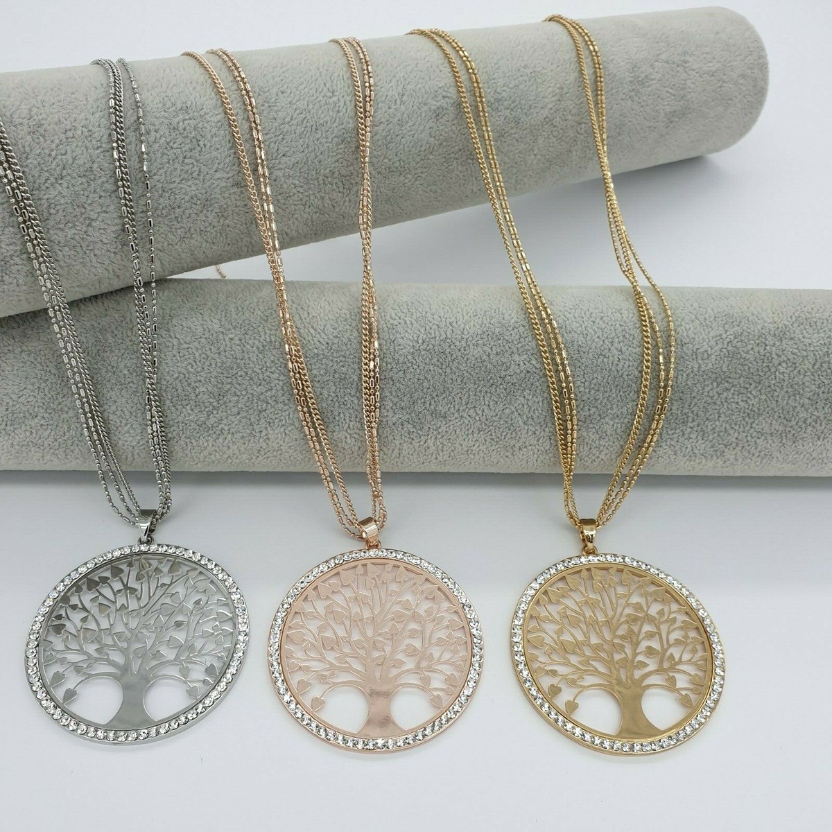 Collana donna albero della vita argento oro rosa regalo ciondolo