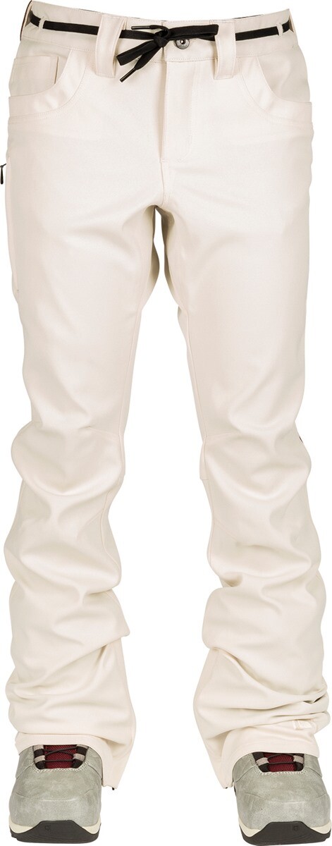 Брюки для сноуборда L1 Heartbreaker Twill Skinny Fit, женские, средней длины, Bone New