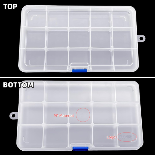 Plastic Organizer Container Storage Box Adjustable Divider Removable Grid Compar - Picture 3 of 12