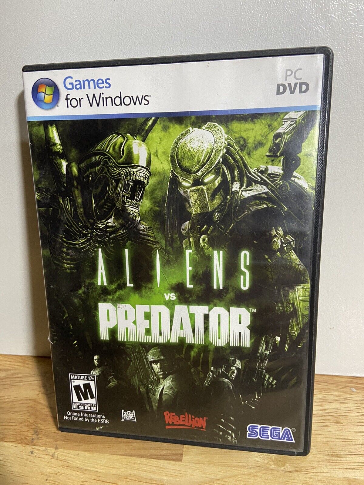 Aliens Vs Predators PSP ARTWORK INSERT ONLY Authentic