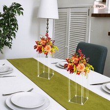 10Pcs Clear Acrylic Flower Stands Wedding Event Party Table Decor Flower Vases